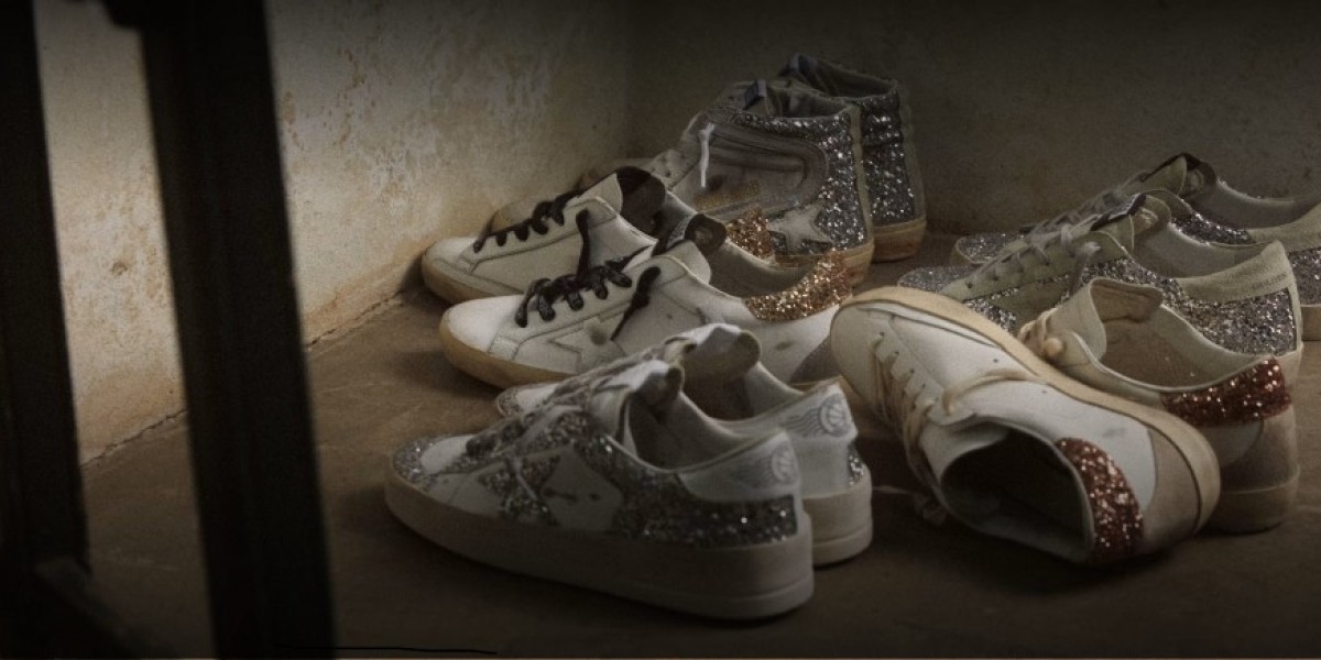 Golden Goose Sky-Star Sneakers known for her stealth wealth wardrobe